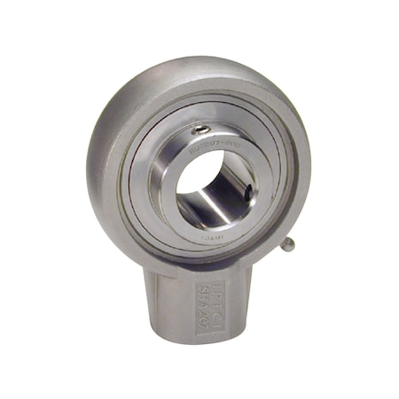 Iptci Hanger Ball Bearing Mounted Unit, 1.4375 in Bore, Stainless Hsg, Stainless Insert, Set Screw Locking SUCSHA207-23